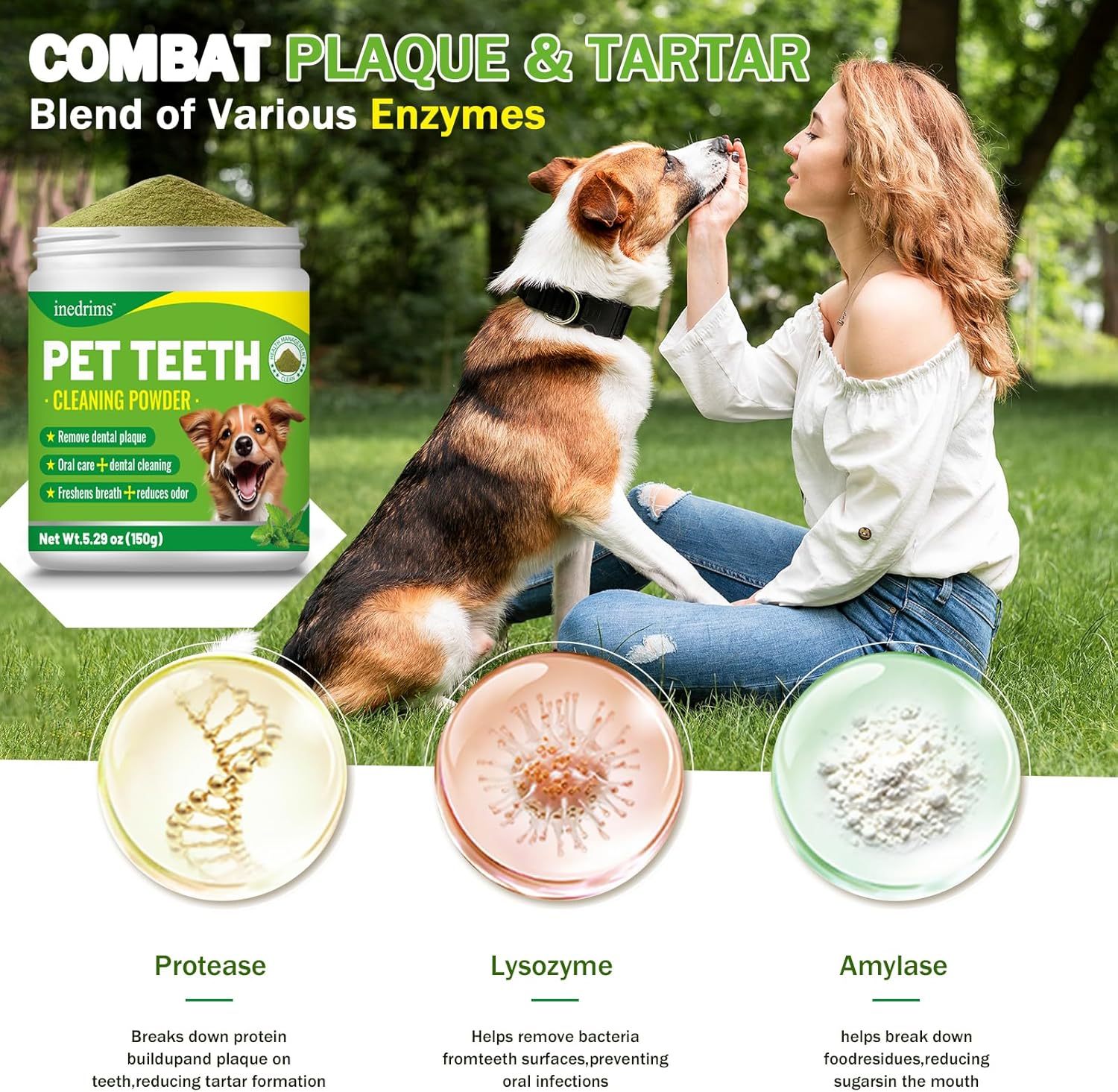 KFX-7572285 Pet Dental Powder for Fresh Breath and Healthy Gums - Daily Oral Care Solution