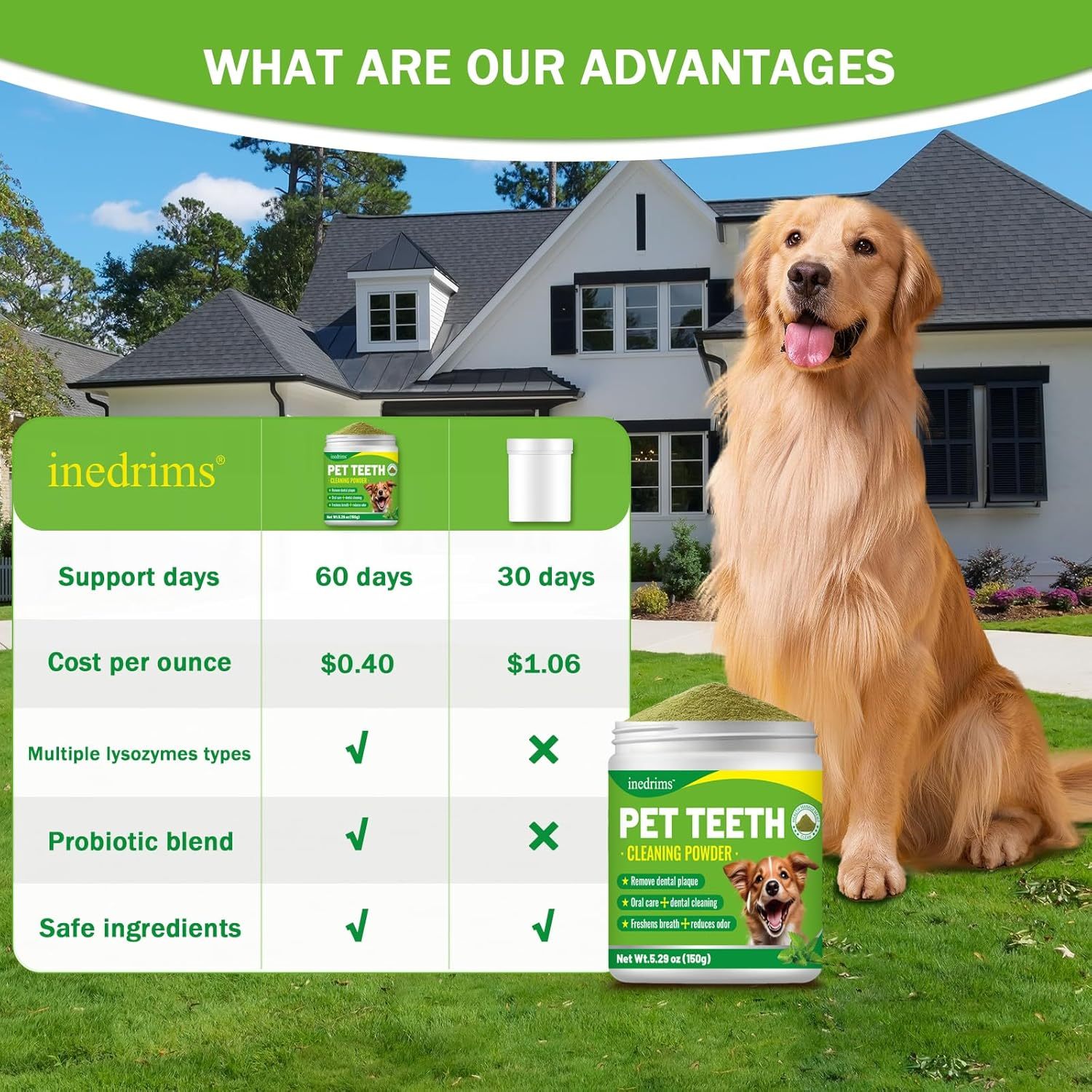 KFX-7572285 Pet Dental Powder for Fresh Breath and Healthy Gums - Daily Oral Care Solution