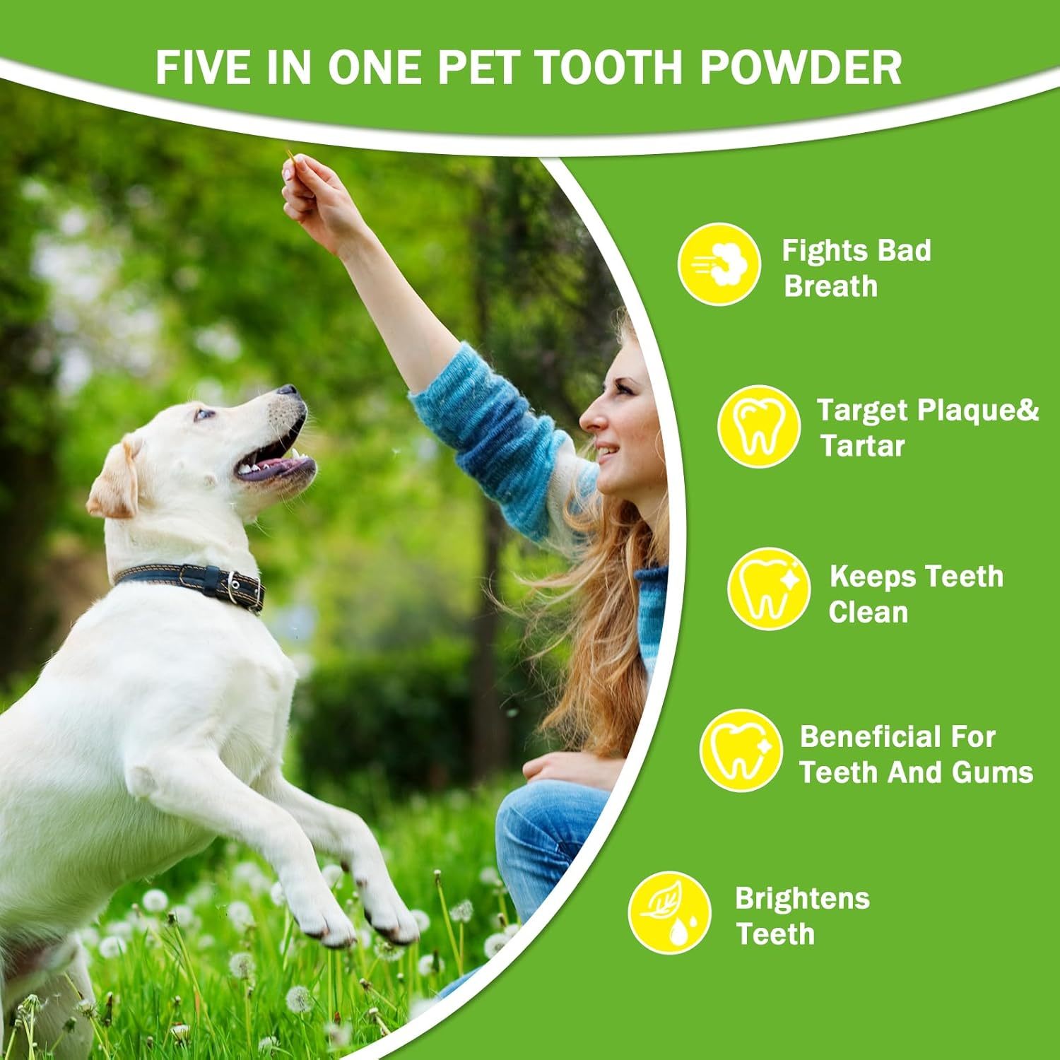 KFX-7572285 Pet Dental Powder for Fresh Breath and Healthy Gums - Daily Oral Care Solution