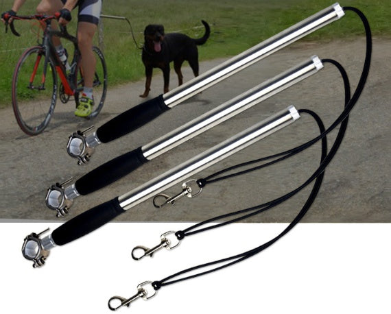 KFX-7574205 Hands-Free Stainless Steel Dog Bike Leash with Adjustable Length for Comfortable Walking and Bicycling