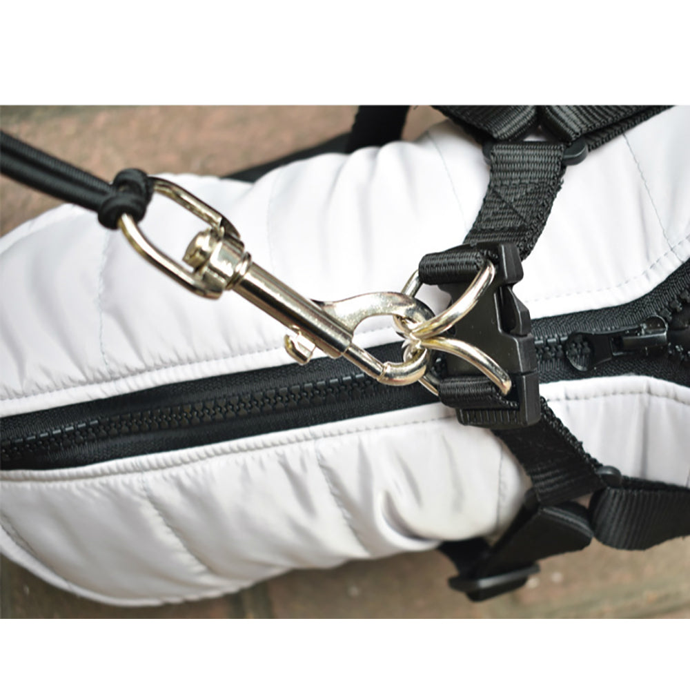 KFX-7574205 Hands-Free Stainless Steel Dog Bike Leash with Adjustable Length for Comfortable Walking and Bicycling