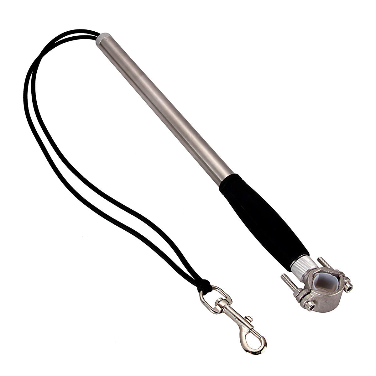 KFX-7574205 Hands-Free Stainless Steel Dog Bike Leash with Adjustable Length for Comfortable Walking and Bicycling