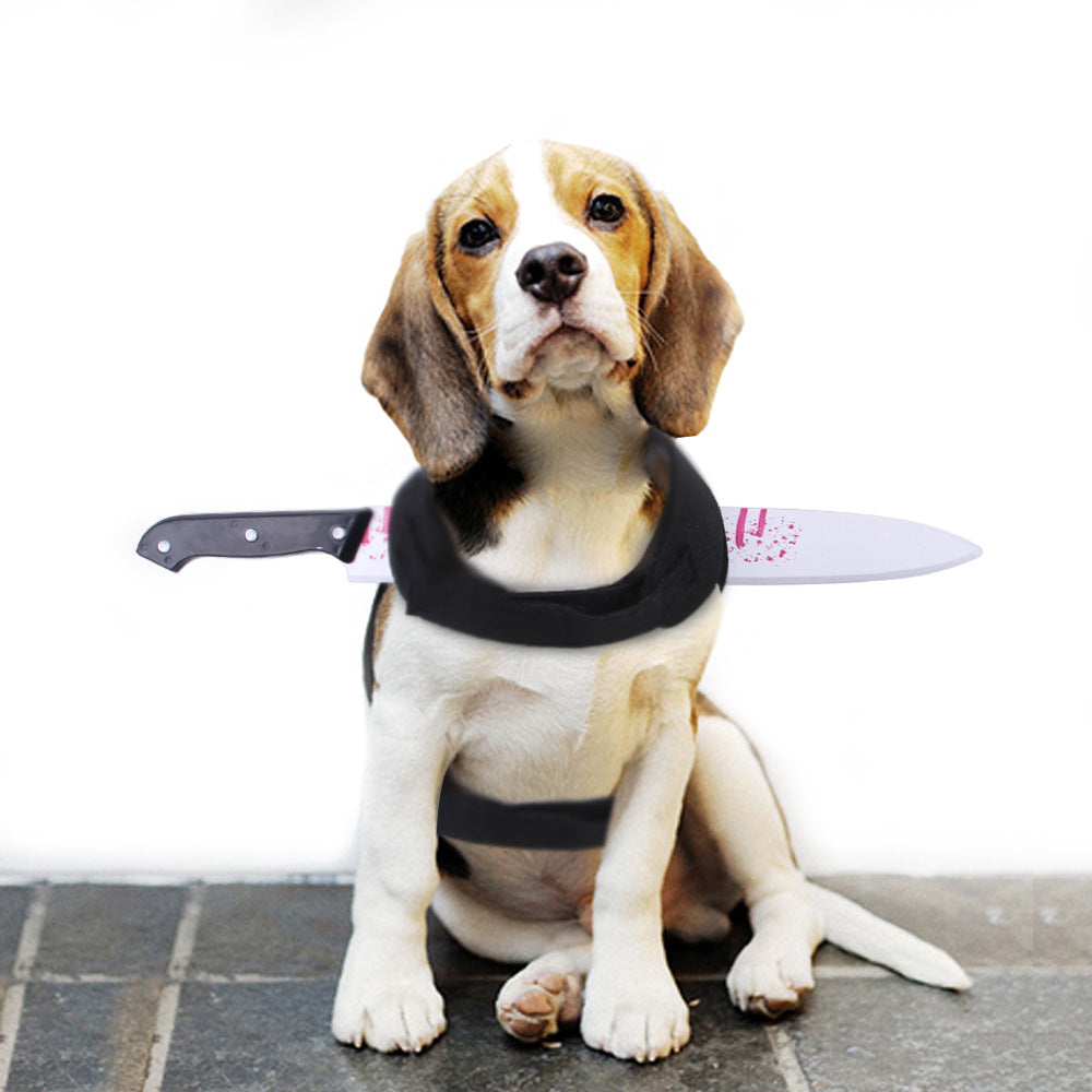 KFX-7574589 Funny Halloween Pet Costume - Soft Cloth with Velcro Closure, Comfortable Fit for Pets