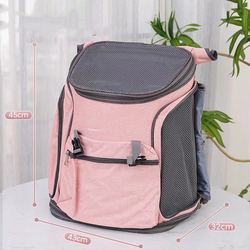 KFX-7576637 Spacious Dual-Use Pet Backpack in Various Colors for Pets Up to 15 Pounds