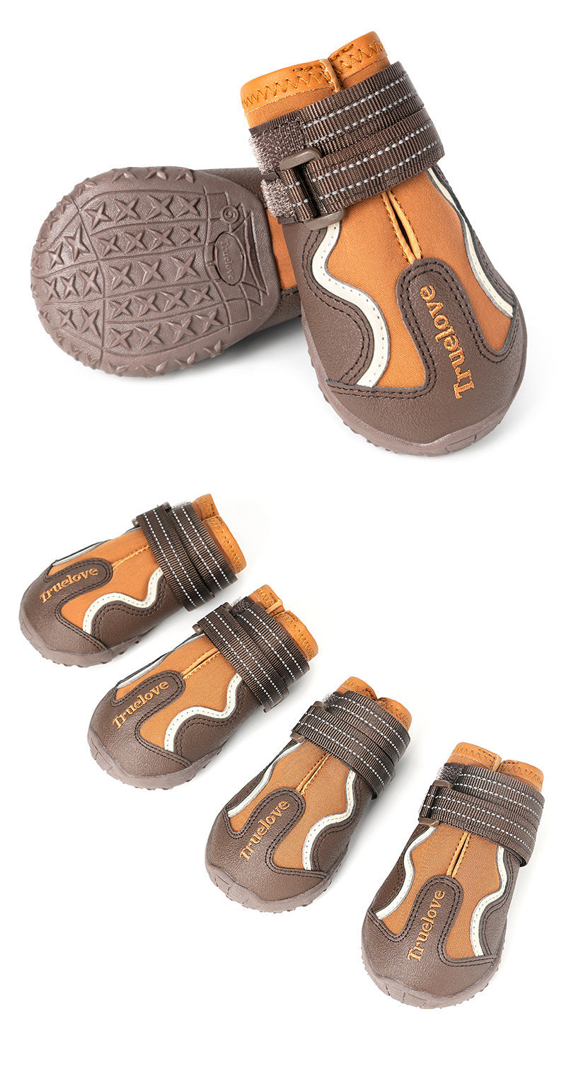 KFX-7577021 Breathable Waterproof Non-Slip Dog Shoes in Various Colors and Sizes