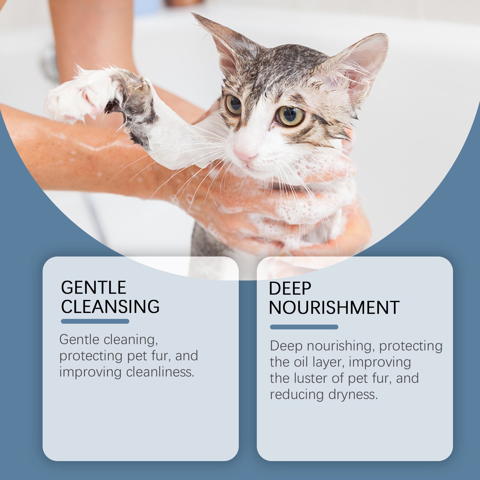 KFX-7578045 Pet Bath and Shower Gel for Cats and Dogs - Moisturizing Shampoo 100ml