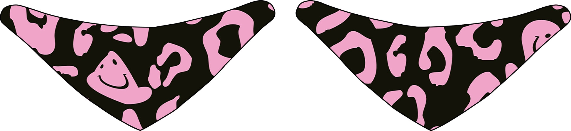 KFX-7582525 Reversible Pet Bandana in Random Patterns - Available in S, M, L Sizes, Made of Durable Polyester