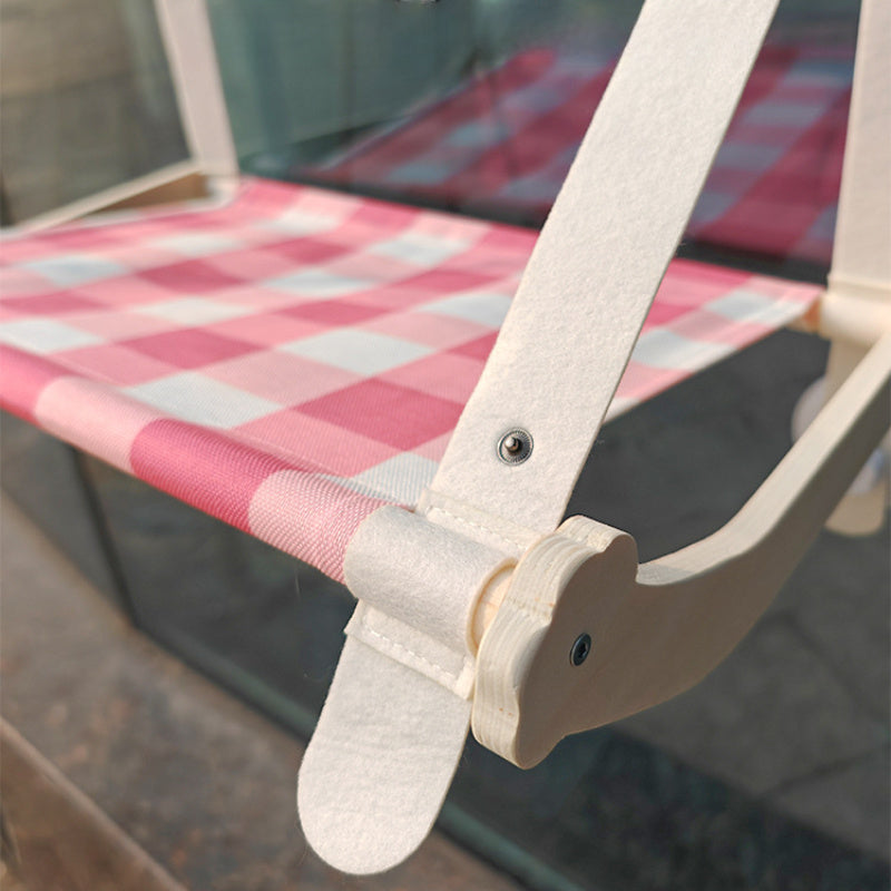 KFX-7583421 Durable Wooden Cat Window Hammock Bed with Stable Suction Cup Design