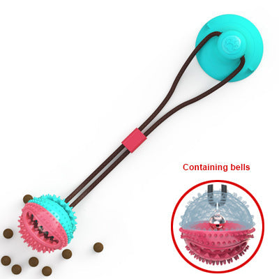 KFX-7584573 Interactive Suction Cup Tug Toy for Dogs - Chew and Teeth Cleaning Ball for Oral Hygiene