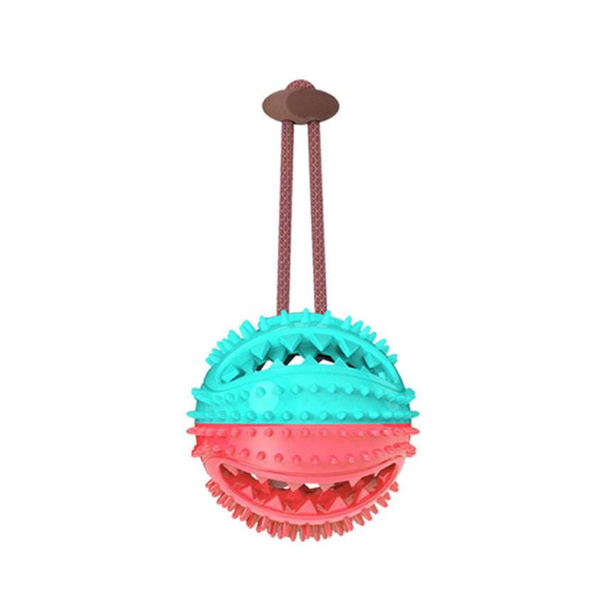 KFX-7584573 Interactive Suction Cup Tug Toy for Dogs - Chew and Teeth Cleaning Ball for Oral Hygiene