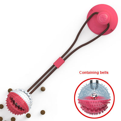 KFX-7584573 Interactive Suction Cup Tug Toy for Dogs - Chew and Teeth Cleaning Ball for Oral Hygiene