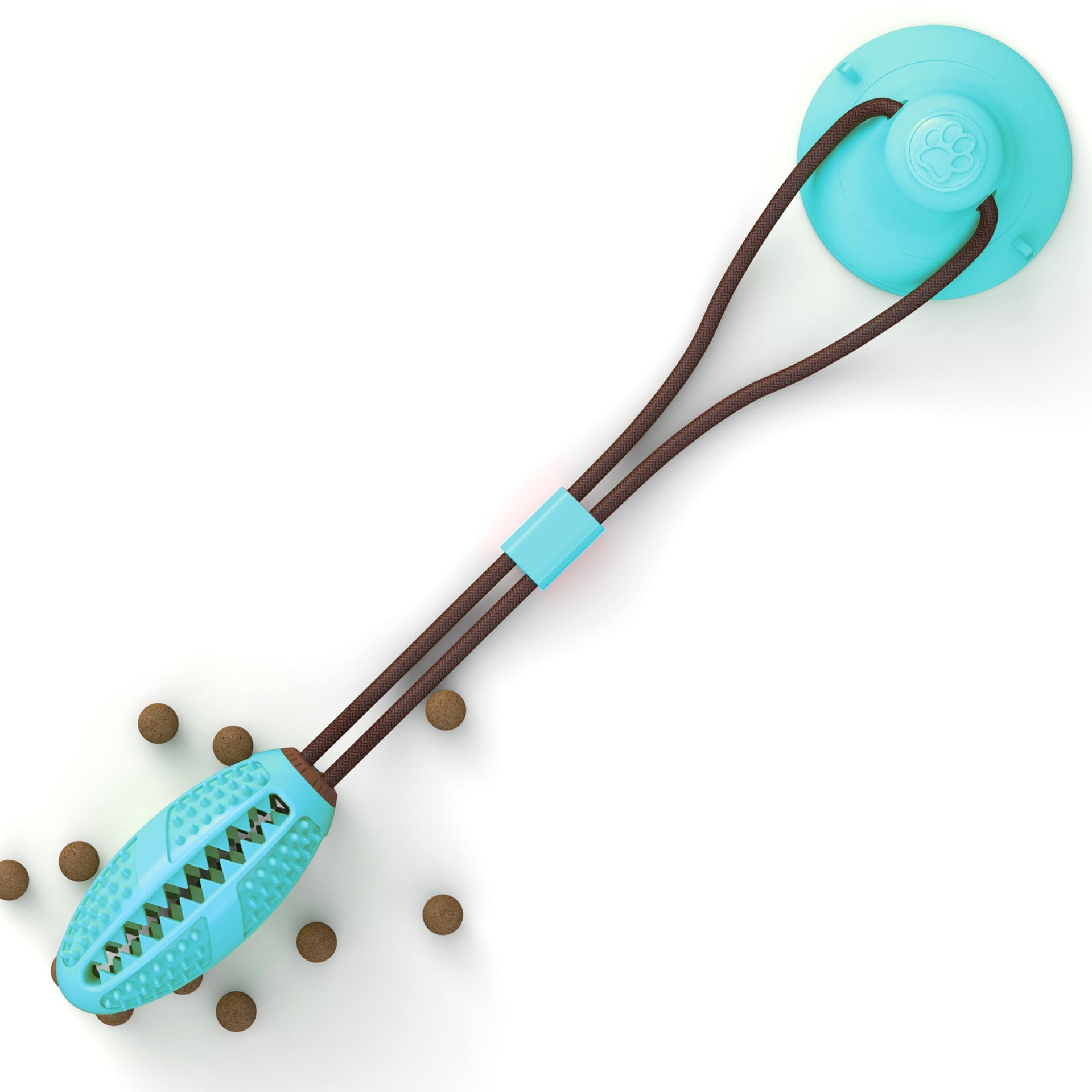 KFX-7584573 Interactive Suction Cup Tug Toy for Dogs - Chew and Teeth Cleaning Ball for Oral Hygiene