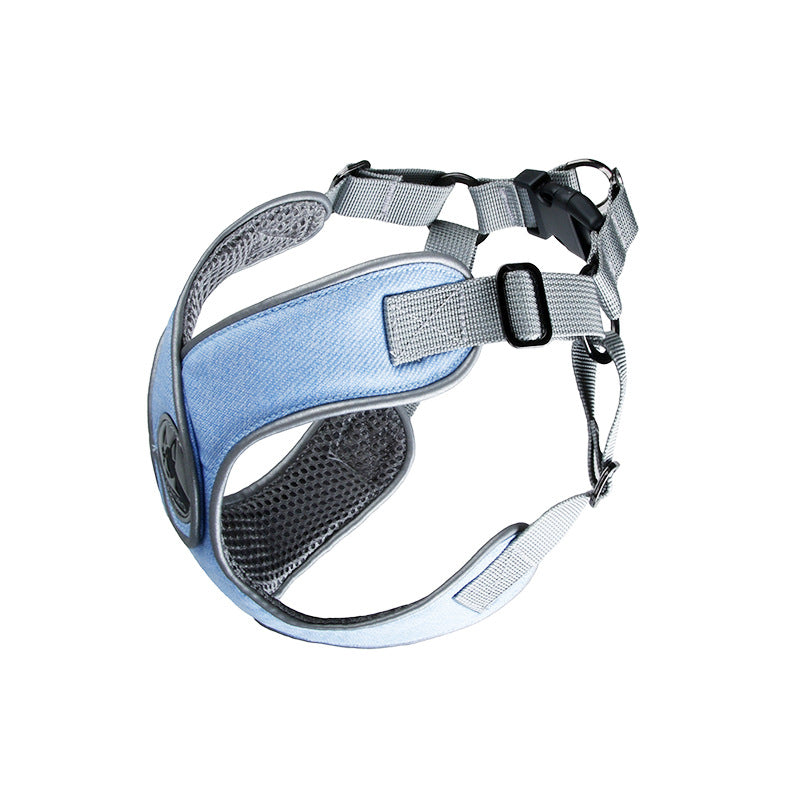 KFX-7585213 Breathable Chest Strap for Puppies - Lightweight, Durable Flying Woven & Diving Fabric