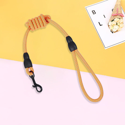 KFX-7585725 Adjustable Nylon Woven Pet Traction Rope with Chest Harness - Available in Multiple Colors