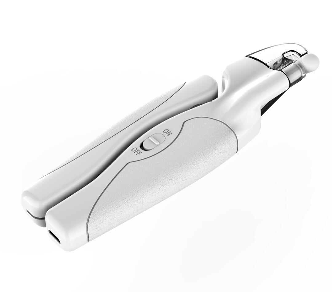 KFX-7589693 Electric LED Pet Nail Clippers with Light for Safe Grooming