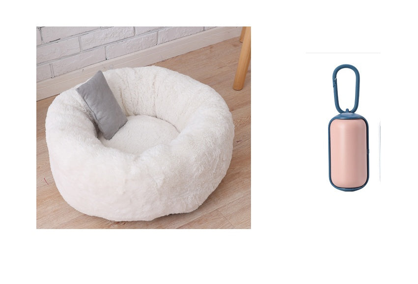 KFX-7589949 Comfortable Cloth Pet Bed and Blanket for Cats - Available in Three Sizes