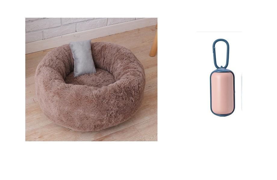KFX-7589949 Comfortable Cloth Pet Bed and Blanket for Cats - Available in Three Sizes