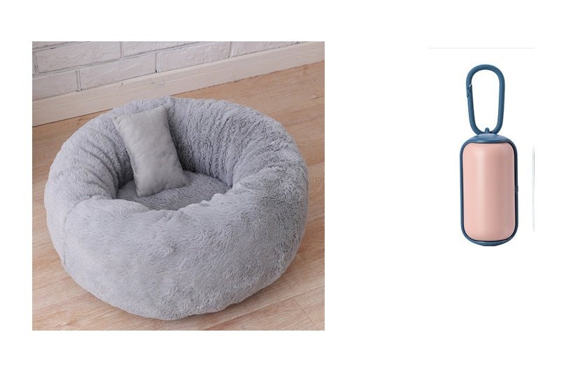 KFX-7589949 Comfortable Cloth Pet Bed and Blanket for Cats - Available in Three Sizes