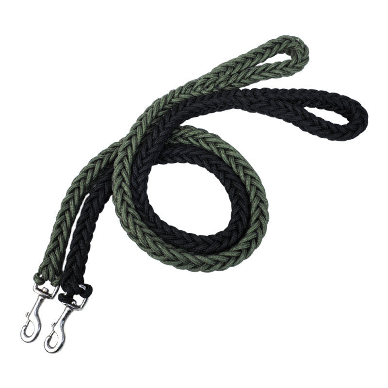 KFX-7591485 Nylon Braided Dog Leash - Thick & Durable for Large Dogs, 115cm Length