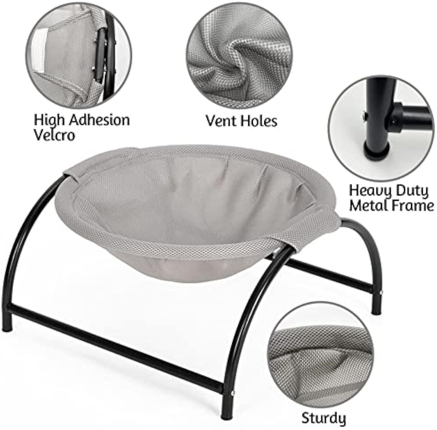 KFX-7594941 Breathable Removable Cat Hammock Bed - Washable Hanging Nest for Indoor Cats