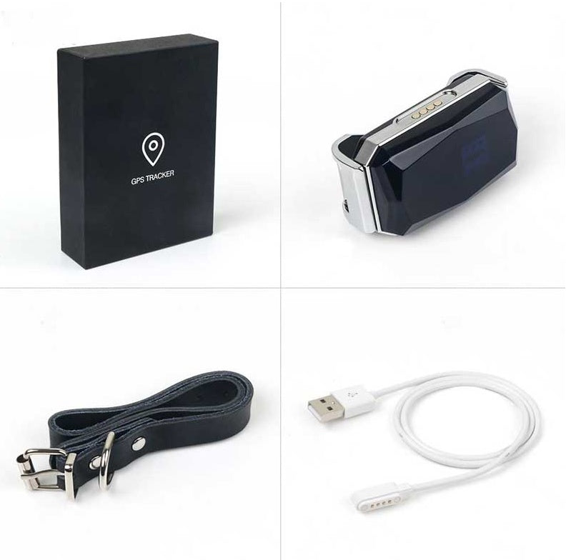 KFX-7597117 Multifunctional GPS Pet Tracking Locator with Voice Monitoring and Real-Time Positioning