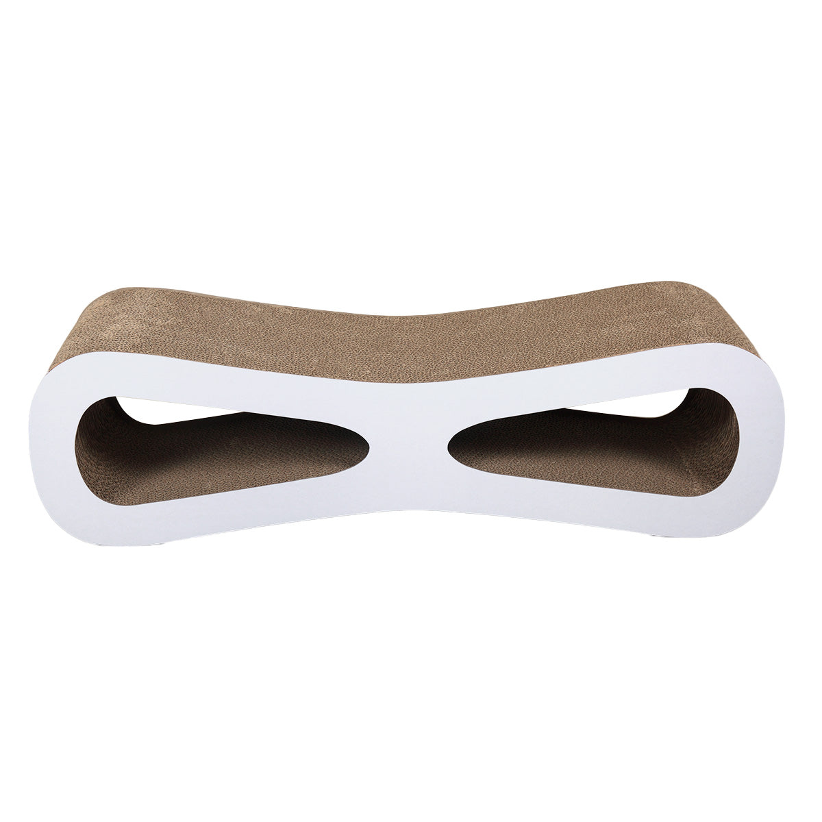 KFX-7597629 Corrugated Cardboard Cat Scratch Board with Catnip - Space for Stretching and Playing