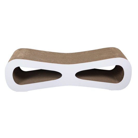 KFX-7597629 Corrugated Cardboard Cat Scratch Board with Catnip - Space for Stretching and Playing