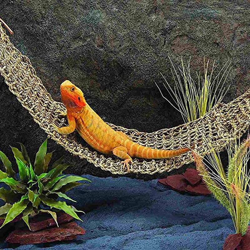 KFX-7598269 Reptile Crawling Mat and Lizard Relaxation Straw Mattress for Bearded Dragons and Geckos