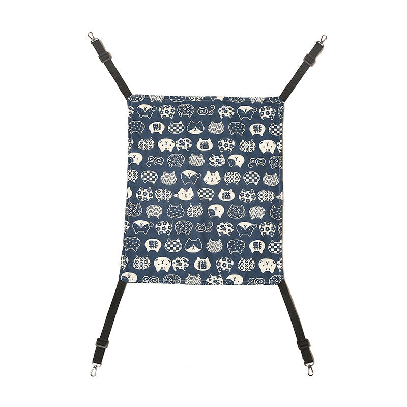 KFX-7599037 Cozy Cotton and Linen Pet Hammock Nest - Removable and Washable, Size S/M/L