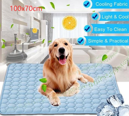 KFX-7599293 Cooling Ice Silk Pet Nest Pad for Dogs and Cats - Breathable, Comfortable, and Durable
