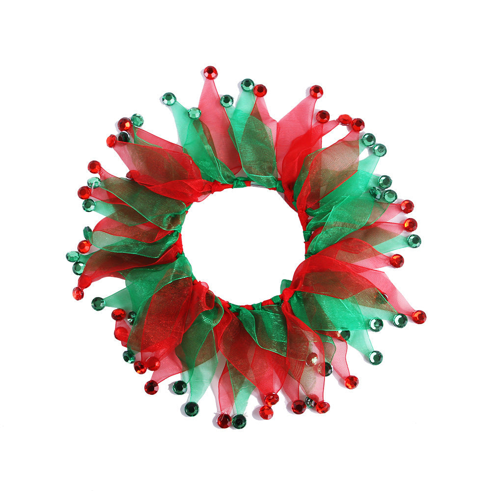 KFX-7599421 Colorful Tie-Dye Pet Collar for Dogs – Halloween & Christmas Designs, Free Size, Cloth Material