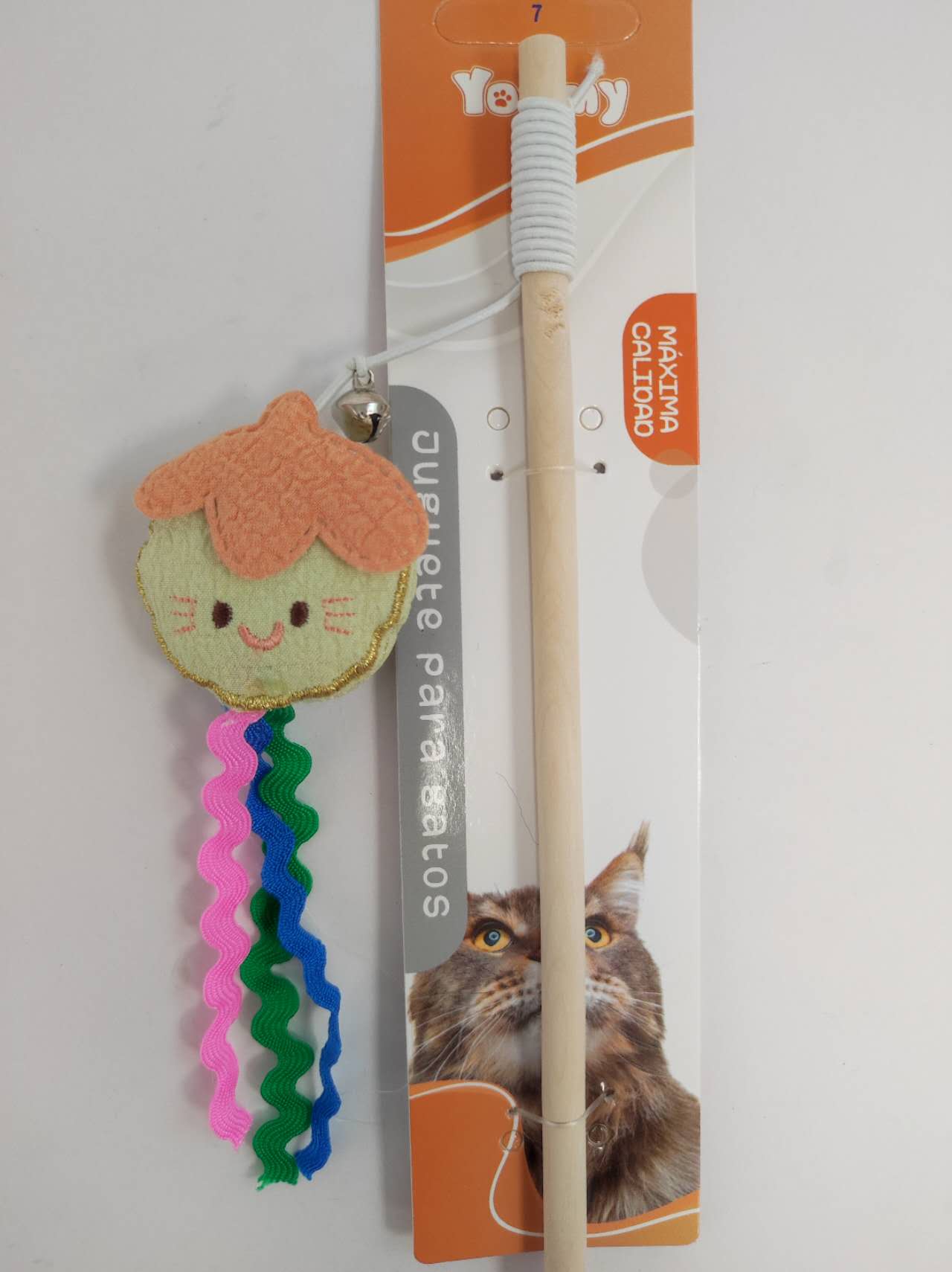 KFX-7602237 Cat Teaser Stick with Fruit Design for Interactive Play
