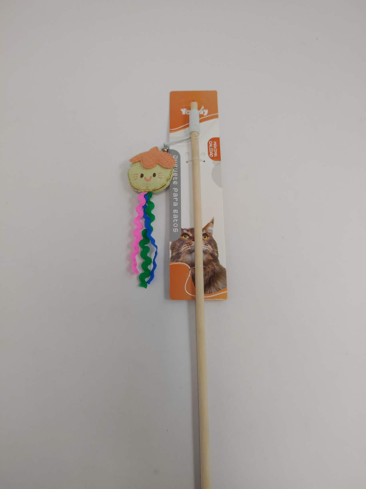 KFX-7602237 Cat Teaser Stick with Fruit Design for Interactive Play