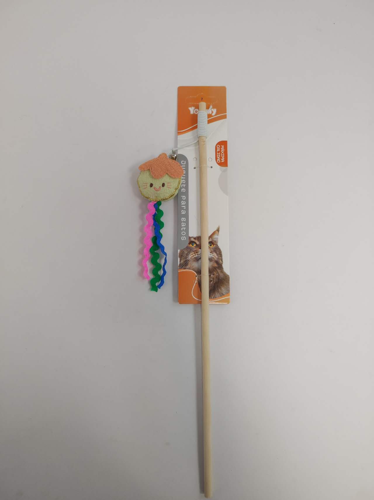 KFX-7602237 Cat Teaser Stick with Fruit Design for Interactive Play