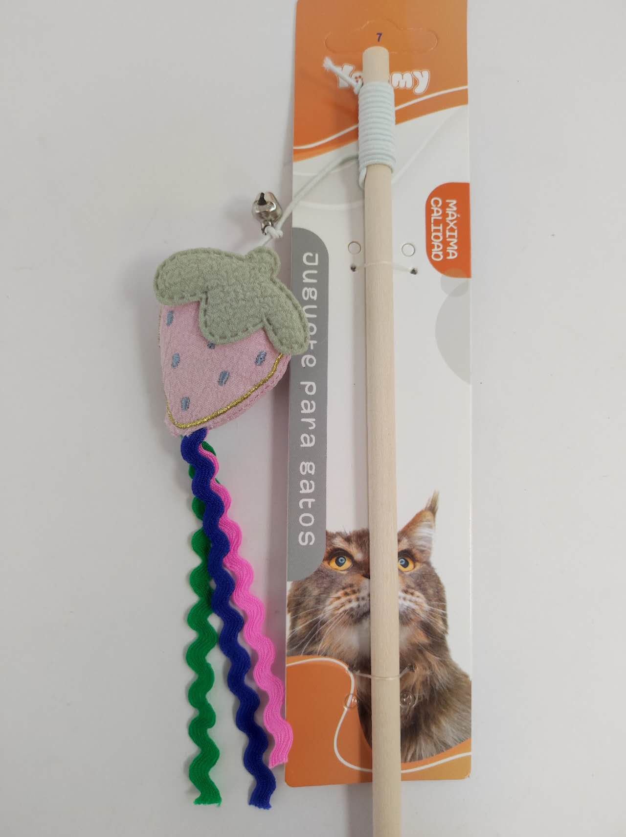 KFX-7602237 Cat Teaser Stick with Fruit Design for Interactive Play