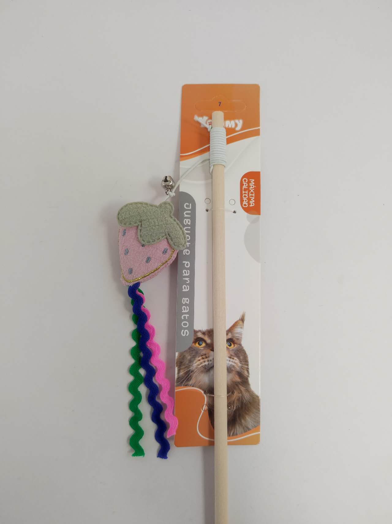 KFX-7602237 Cat Teaser Stick with Fruit Design for Interactive Play