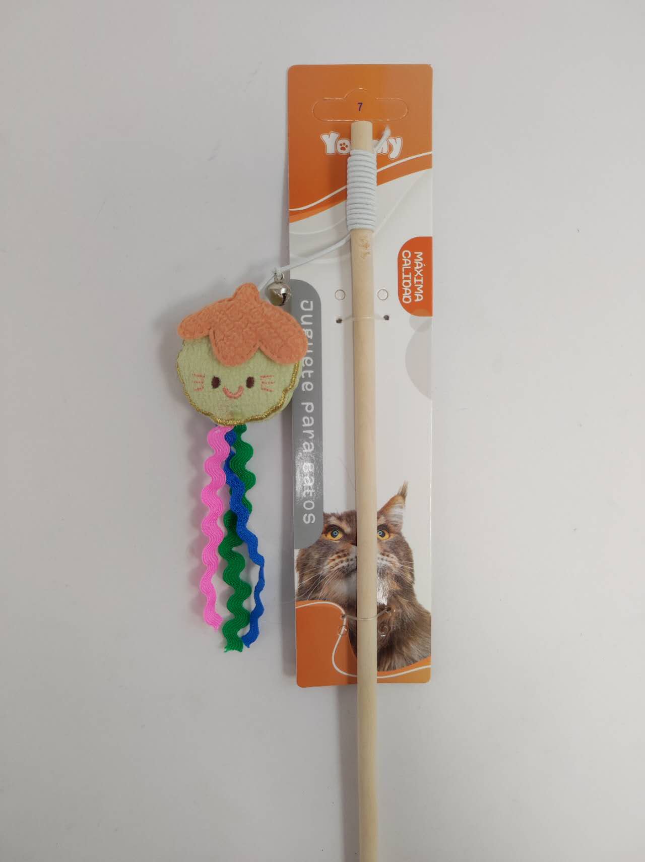 KFX-7602237 Cat Teaser Stick with Fruit Design for Interactive Play