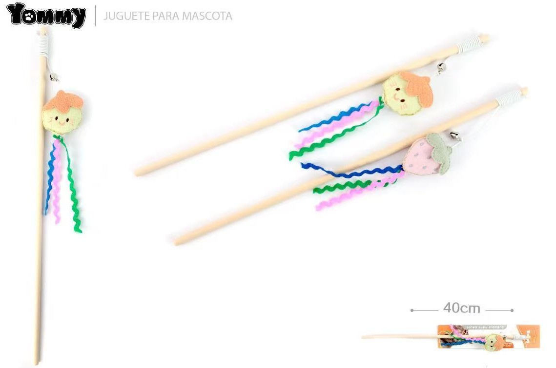 KFX-7602237 Cat Teaser Stick with Fruit Design for Interactive Play