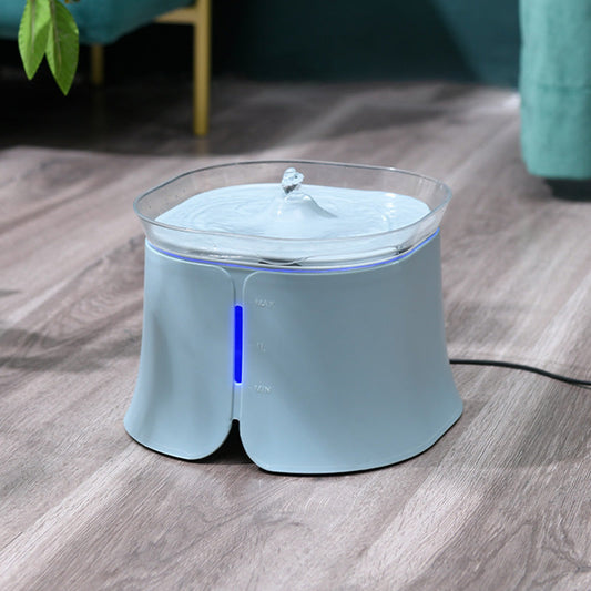 KFX-7603261 Automatic Water Feeding Dog Drinking Fountain - 1.7L Capacity, Abs Material, 5V, 0-40°C, Compact Design in Pink, Gray, Blue