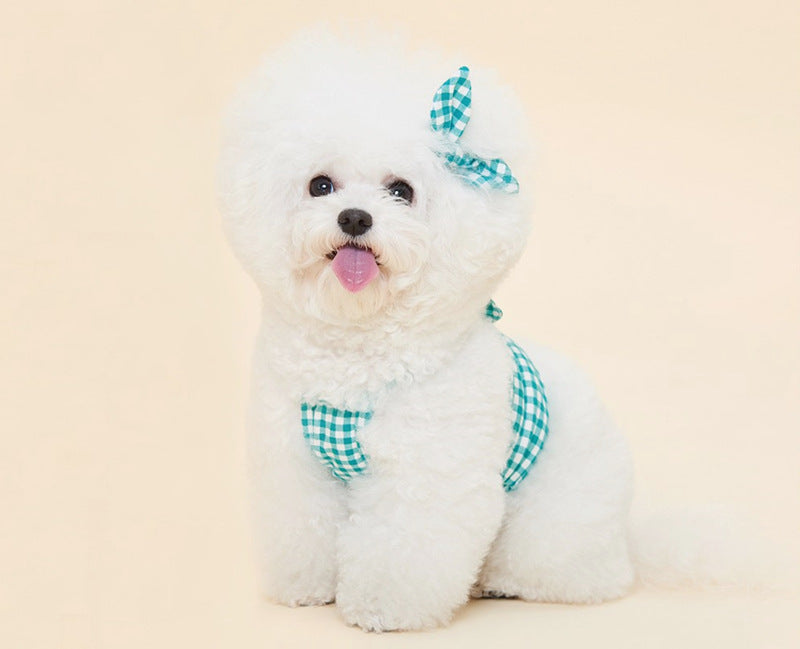 KFX-7603773 Fashionable Cotton Dog Apparel for Pomeranian and Schnauzer – Red, Green, Yellow, Purple
