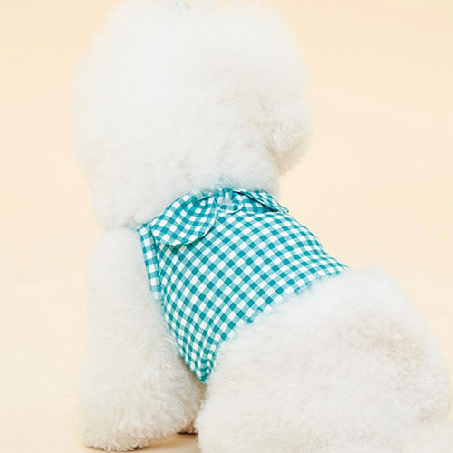 KFX-7603773 Fashionable Cotton Dog Apparel for Pomeranian and Schnauzer – Red, Green, Yellow, Purple