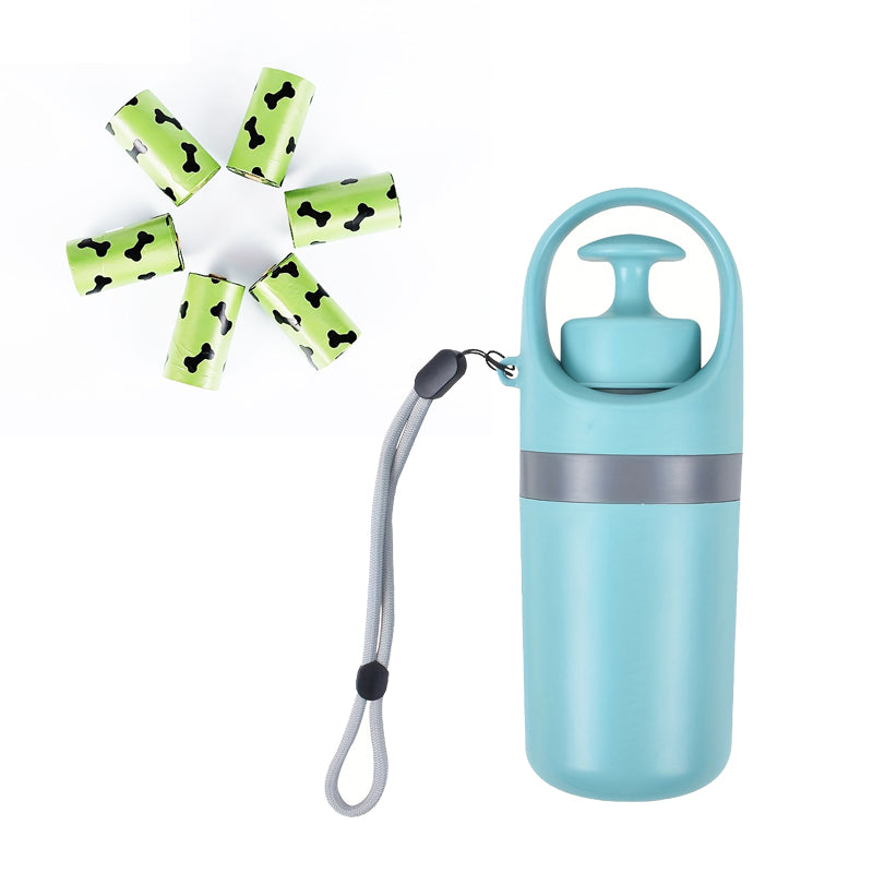 KFX-7604669 Compact Dog Poop Scooper with Built-In Bag Dispenser for Easy Waste Collection