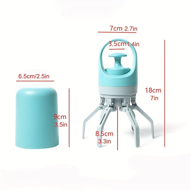 KFX-7604669 Compact Dog Poop Scooper with Built-In Bag Dispenser for Easy Waste Collection