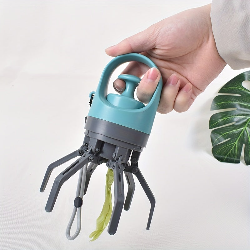 KFX-7604669 Compact Dog Poop Scooper with Built-In Bag Dispenser for Easy Waste Collection
