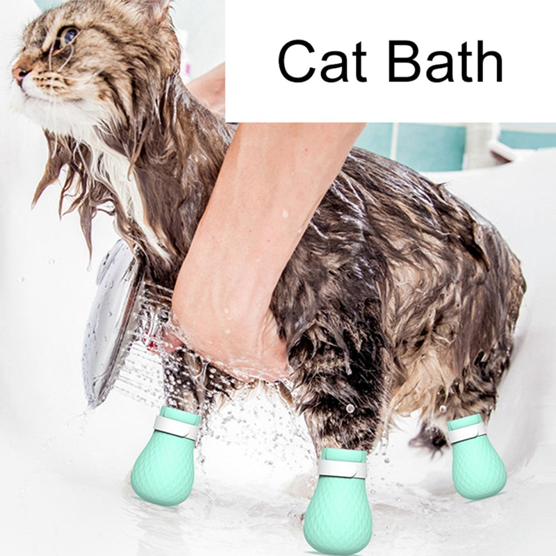 KFX-7605053 Cat Cleaning Tool - Silicone Wash Set for Easy Pet Bathing and Grooming