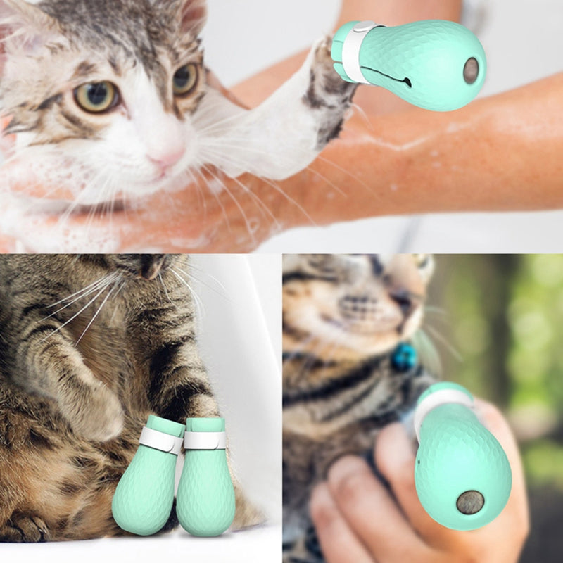 KFX-7605053 Cat Cleaning Tool - Silicone Wash Set for Easy Pet Bathing and Grooming