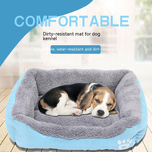 KFX-7607229 Fleece-Lined Pet Cushion Mat for Dogs and Cats - Warm, Versatile, Available in Multiple Colors and Sizes