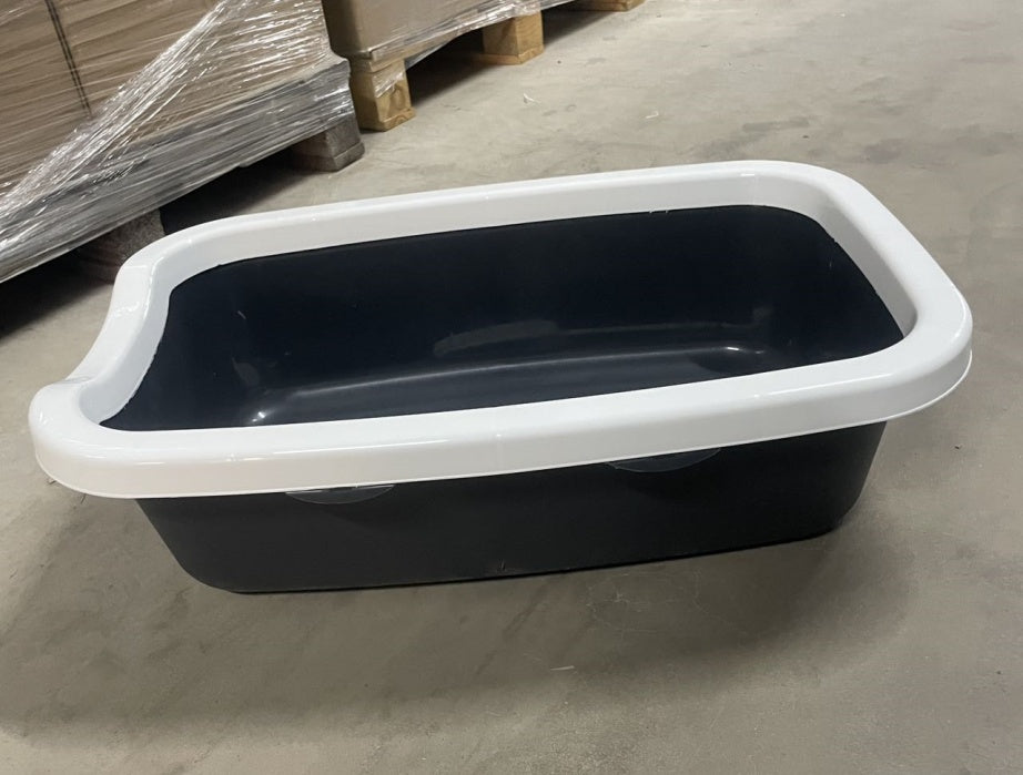 KFX-7608637 Cat Litter Box with Built-In Shovel for Easy Cleaning