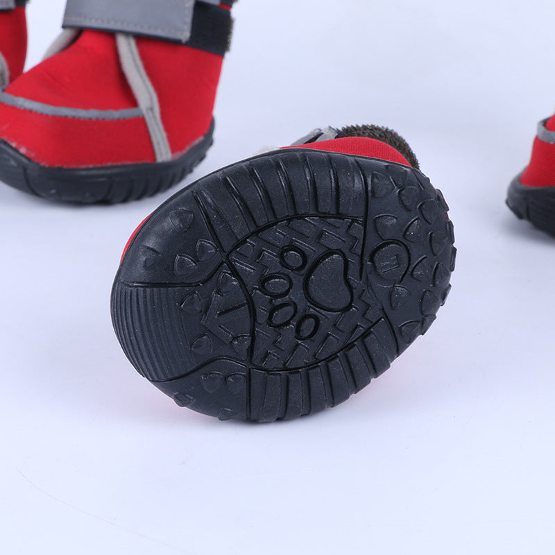 KFX-7609789 All-Season Cute Dog Shoes for Small Pets – Wetsuit Fabric & Rubber Sole in Various Colors