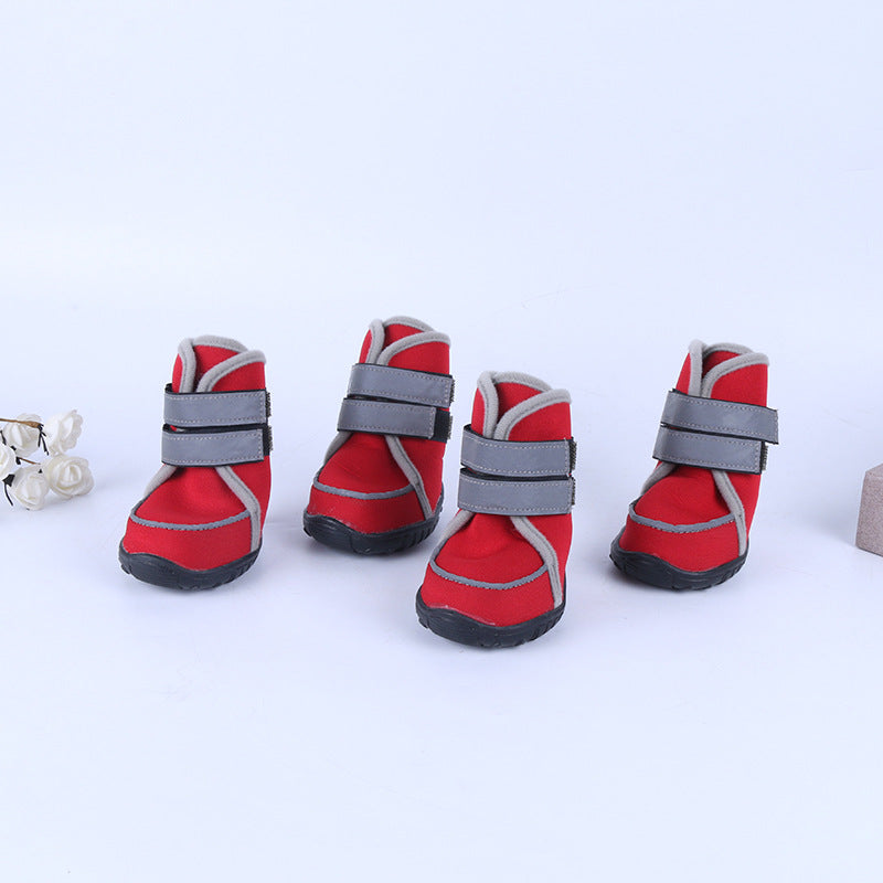 KFX-7609789 All-Season Cute Dog Shoes for Small Pets – Wetsuit Fabric & Rubber Sole in Various Colors